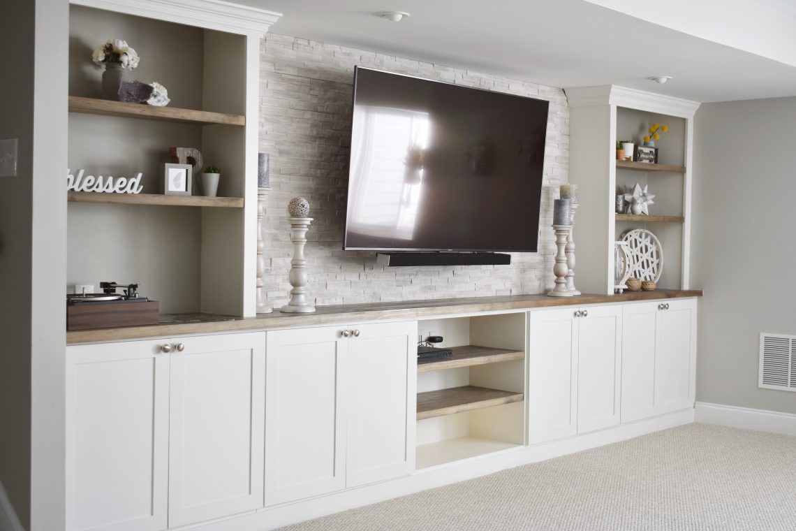 Installing Built Ins In A Newly Finished Basement Hilltown